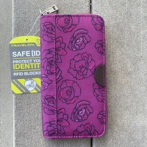 Travelon RFID blocking zip wallet
